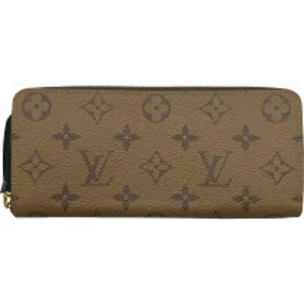 Louis Vuitton Portefeuille Clemence Brown Monogram Reverse Long Wallet